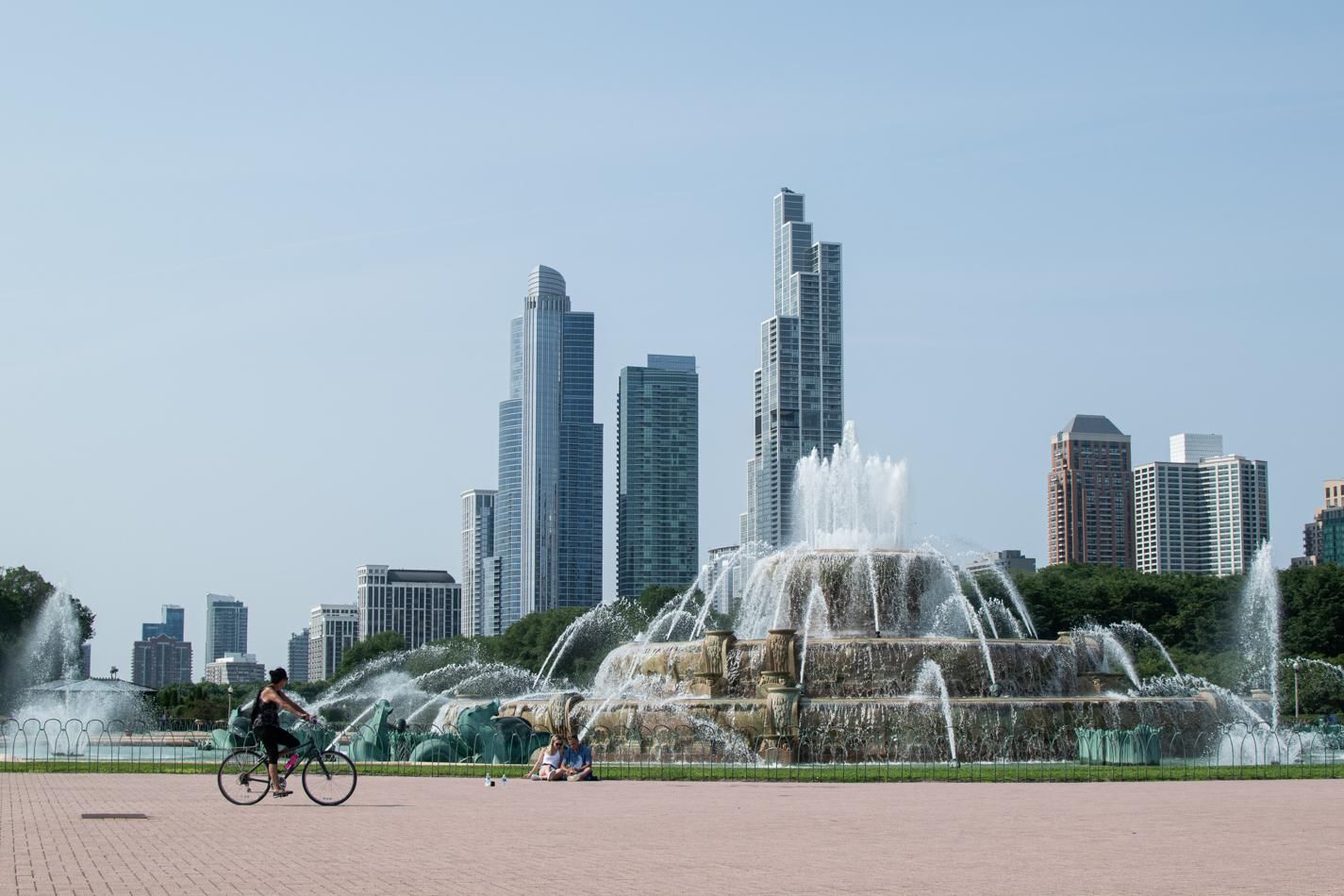 The Buckingham Fountain.