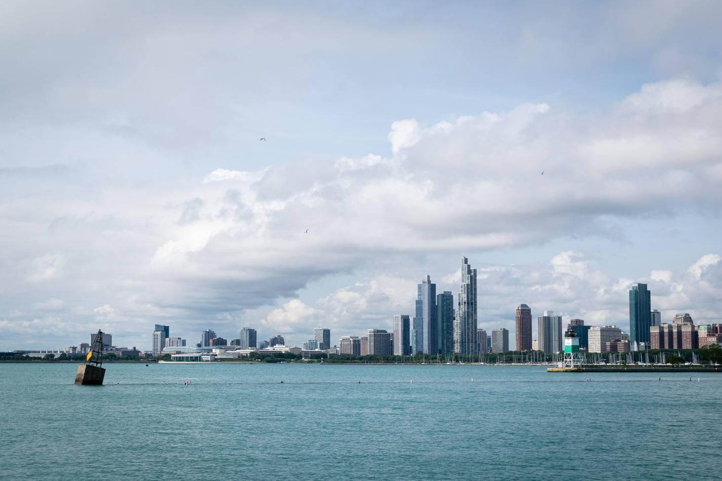 A second view of the Chicago Skyline from the Navy Pier.