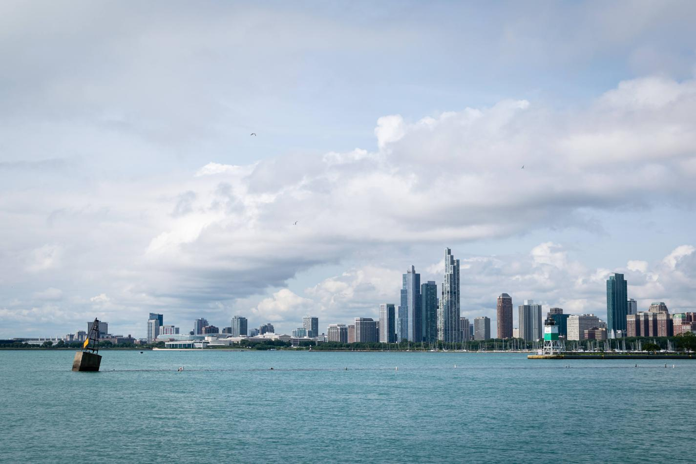 A second view of the Chicago Skyline from the Navy Pier.