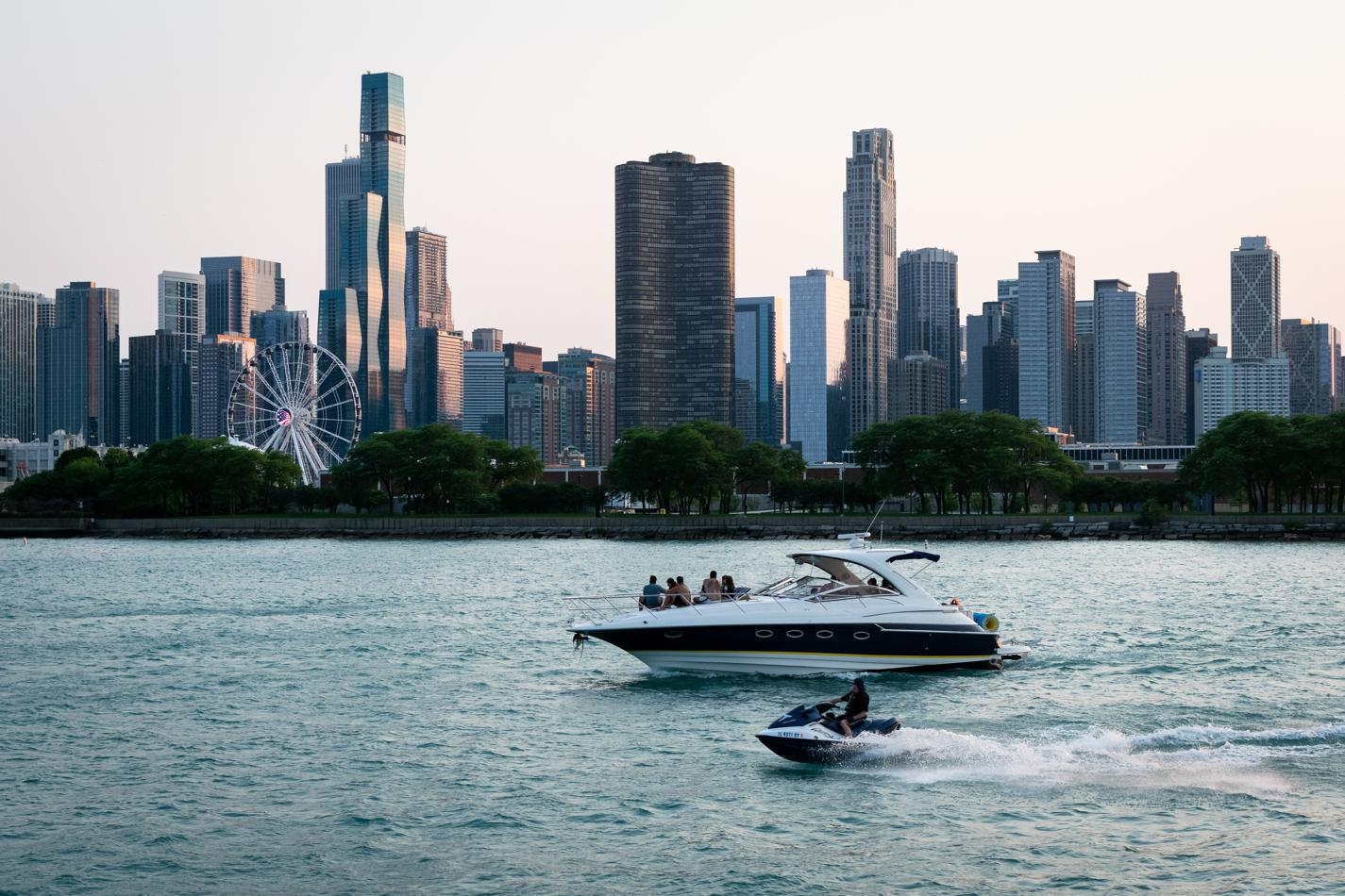 Boat ride at sundown
